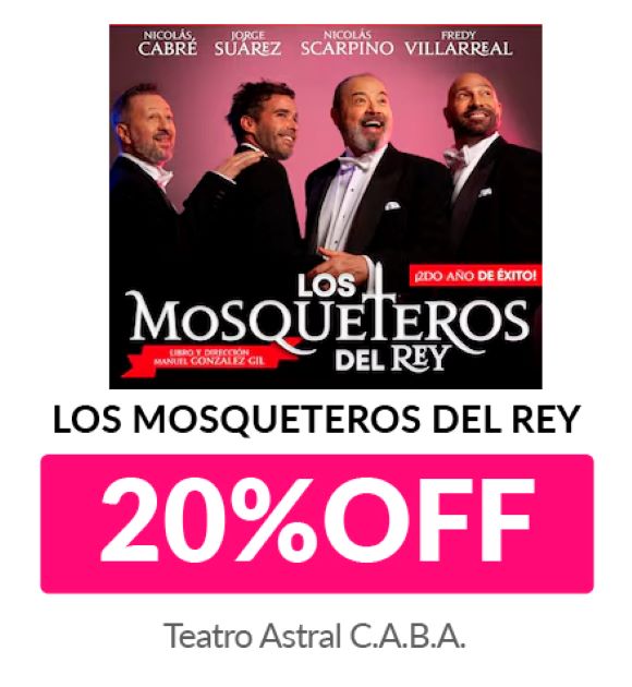 Los Mosqueteros del Rey - 20% OFF