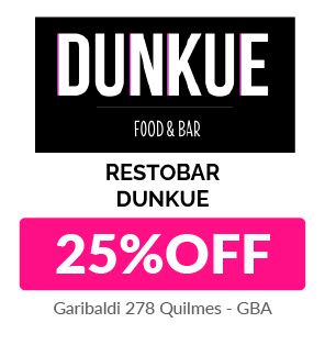 DUNKUE Restobar - 25%OFF en consumición 
2x1 Gin Tonic